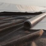 Geotextile on construction jobsite